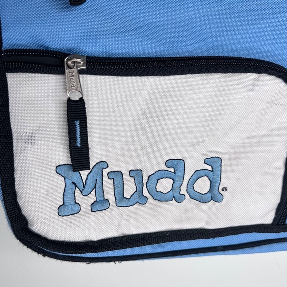 Vintage Y2K Mudd Messenger Book Bag Blue - Picture 3 of 7